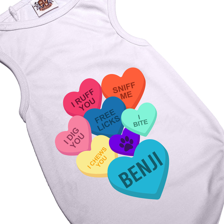 Personalized Candy Hearts Tee