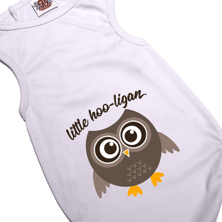 Halloween Dog Shirt | Personalized  Little Hoo-ligan