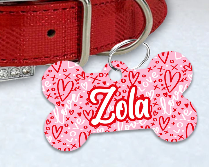 Pet ID Tag | XOXO Hearts