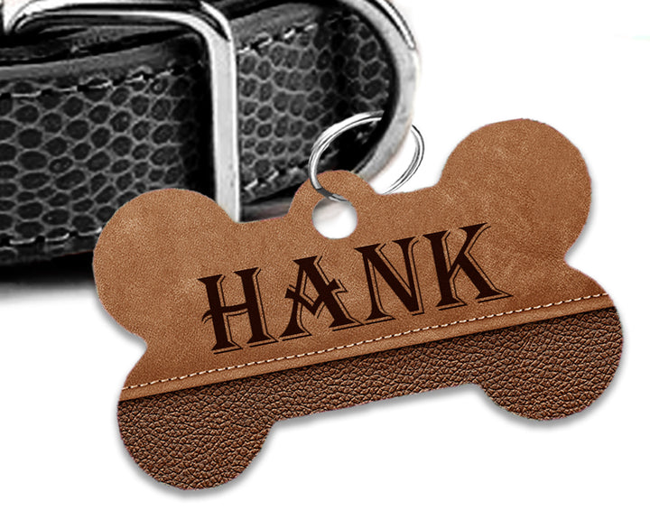 Pet ID Tag | Leather Cowboy