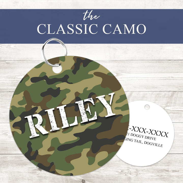 Pet ID Tag | Classic Camo