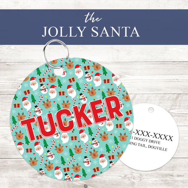 Pet ID Tag | The Jolly Santa