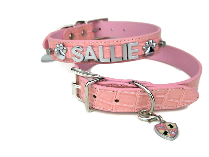 Collar | Baby Pink Croc