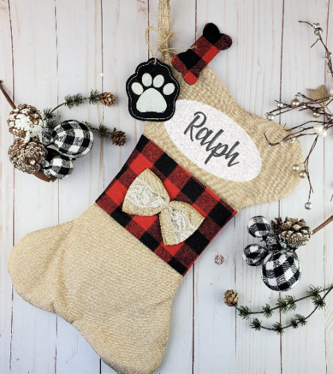 Personalized Stocking | Buffalo Plaid