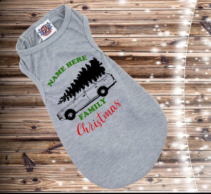 Holiday Dog Shirt | Personalized Family Christmas